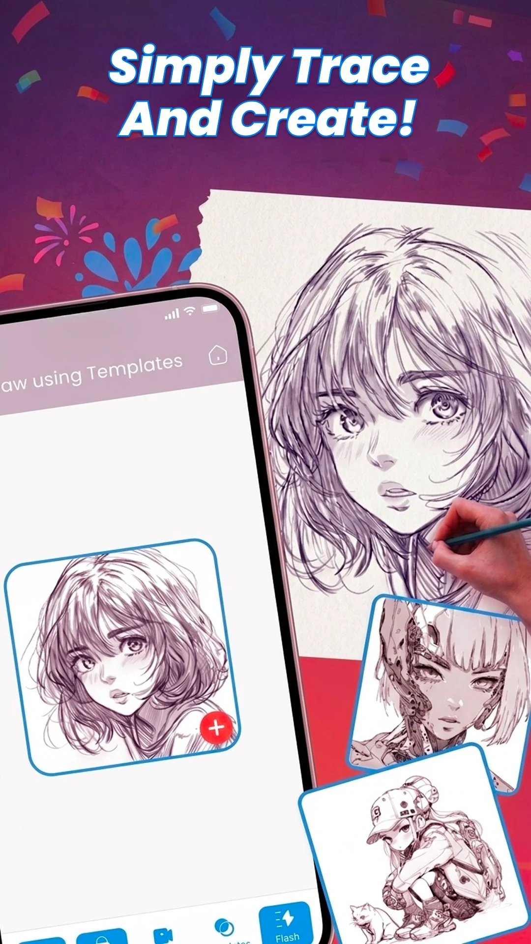AR Draw Anime: Sketch & Paint screenshot